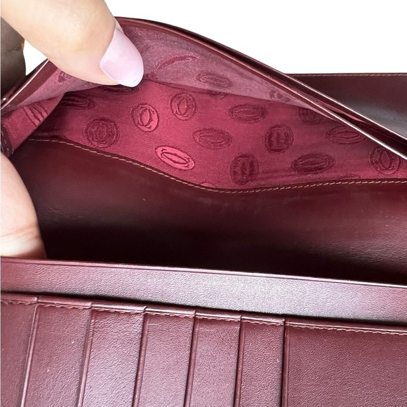 CARTIER Long Bill Mastrin Wallet - Bordeaux Leather. Beautiful condition!! - Picture 12 of 14